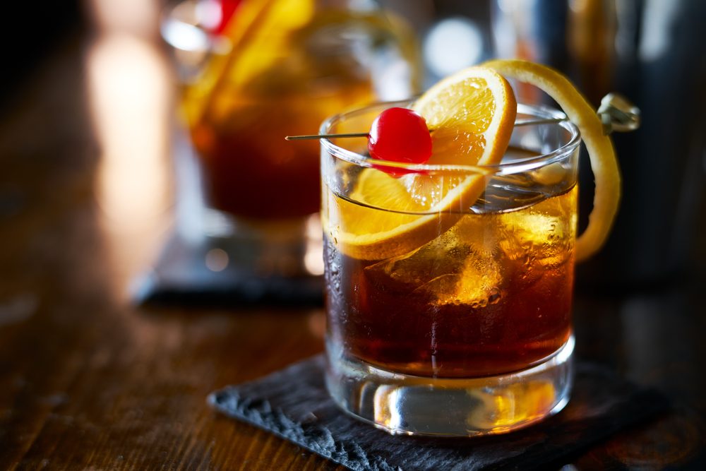 Old fashioned at the Aromas de Fuego bar