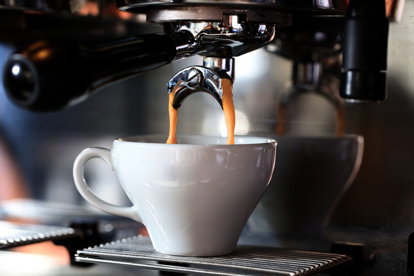 Freshly pulled espresso